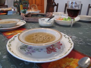 Bowl of Pasatelli Soup